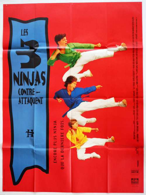 47 X 63 Movie Poster From 3 Ninjas Kick Back 1994