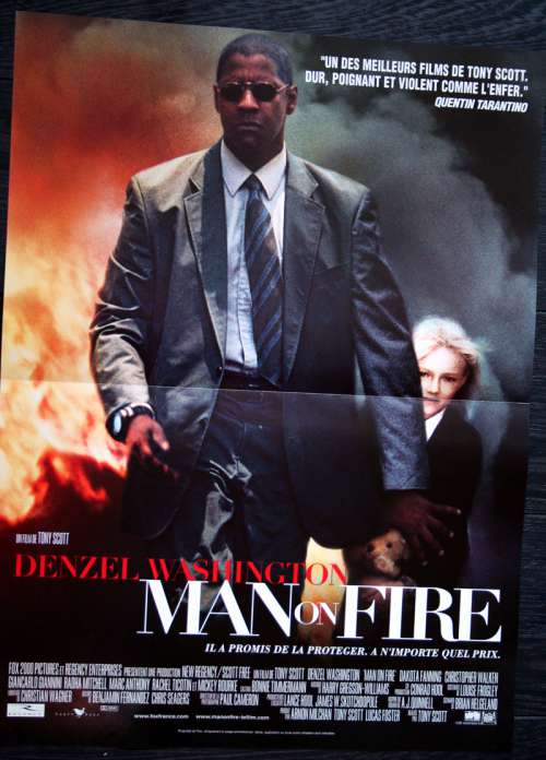 Affiches de cinéma 60 x 40 du film MAN ON FIRE (2004)