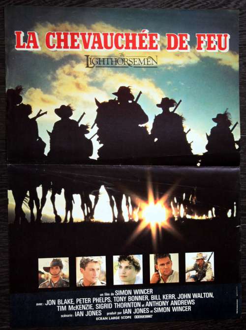 Affiches de cinéma 60 x 40 du film LA CHEVAUCHÉE DE FEU (1987)