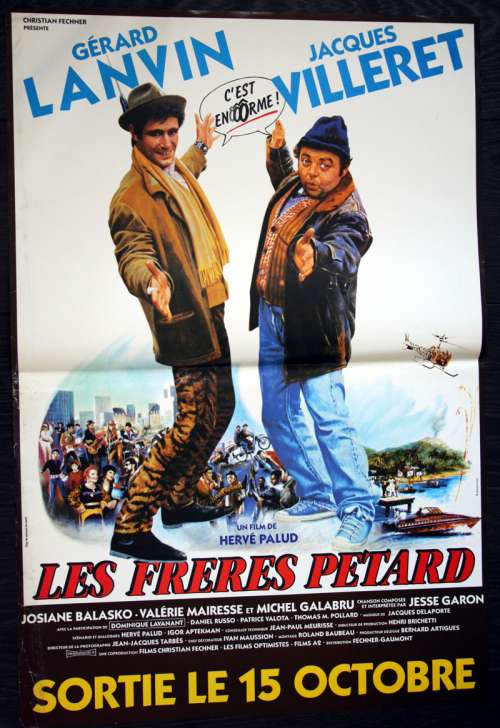 Affiches de cinéma 60 x 40 du film LES FRÈRES PÉTARD (1986)