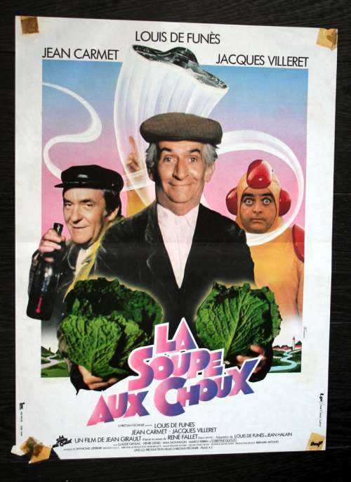 Affiches de cinéma 60 x 40 du film LA SOUPE AUX CHOUX (1981) Affiches de cinéma 60 x 40 du film LA SOUPE AUX CHOUX (1981)