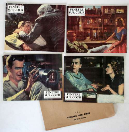 4 movie stills from REAR WINDOW (1954)