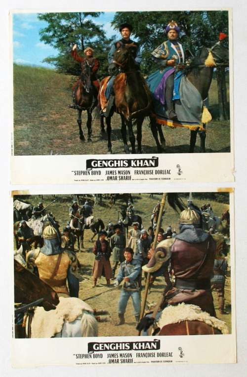 6 movie stills from GENGHIS KHAN (1965)